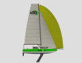 Un gréement haut, une surface de voile importante, une puissance abondante. L'ADN du concept est brossé pour un haut potentiel