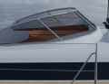 The fixed windscreen is part of the Najad concept without any alternatives