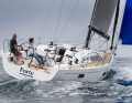 Graceful lines. The rather slender stern, the moderate deck step and comparatively little freeboard are typical of Alan Johnstone's designs