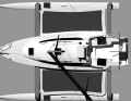 The midship section is quite bulky, particularly in the fore section. Quite unlike the slender floats