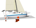 La double quille doit assurer des caractéristiques de navigation équilibrées et rigides.