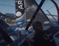 Enge Situation zwischen "Paprec Arkéa" und "Malizia – Seaexplorer" kurz nach dem Nizza-Start.