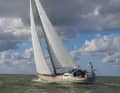 The tall, sporty sail plan ensures plenty of performance potential.