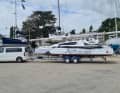Weighing just 1,200 kilograms and featuring flexible hull mounts, the Astus 22.5 can be easily transported on a trailer and launched and hauled out via the slipway.