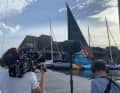 Les premières séquences ont été tournées dans le célèbre berceau de la voile en France, La Base.