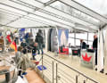Sails and other equipment are also on show at Germany's largest in-house sailing yacht show