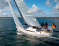 Les voiles réglées à plat comme sur cette Winner 9 sont une bonne préparation à un fort potentiel de rafales.