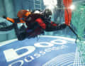 Safety-related demonstrations also take place in the diving tower of the "Dive Centre"