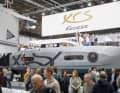 Un spécimen intéressant. L'Excess 11 était le seul catamaran de croisière exposé au salon de Düsseldorf.