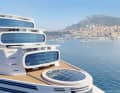 View from the bow with panoramic windows.