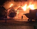 Dégâts considérables causés par l'incendie dans le port. | Photo : Kenn Egtved / minbaad.dk