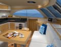 Die Pantry ist nicht wie üblich mit dem Cockpit verbunden