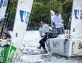 I sei volte vincitori del record del Norddeutscher Regatta Verein hanno navigato al terzo posto nella Wannsee