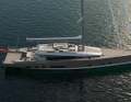 Les 42 mètres (ligne de flottaison 39 m) avec flybridge ont été optimisés pour la navigation au large.