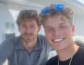 Ein aktuelles Bild der Co-Skipper Melwin Fink und Lennart Burke im Les Sables-Horta-Les Sables