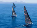 After leaving the Gulf of Saint-Tropez on Wednesday, the wind carried the frontrunners as far as the Giraglia rock.