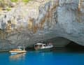 Even small motorboats can enter the Blue Grotto