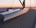 The yacht is designed to combine regatta performance with long-distance comfort.