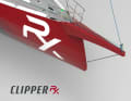 The wide foredeck is designed to facilitate foresail changes