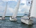 Familientreffen: Vor Lelystad müssen die drei Yachten beweisen, was sie bei Leichtwind zu leisten imstande sind