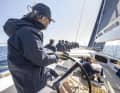 Owner Sir Lindsay Owen-Jones at the wheel of "Magic Carpet e".