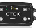 Ctek D250SE : ce petit appareil convient à la charge de batteries de 40 à 300 Ah, est protégé contre l'eau (IP65) et alimente aussi bien les batteries au plomb, au gel que les batteries au lithium jusqu'à 20 ampères. Il dispose également d'un régulateur de charge solaire intégré pour les panneaux jusqu'à 300 watts. Prix : 250 euros. Pour plus d'informations : www.ctek.com