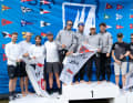 Le podium de Wannsee des clubs de première division, organisé par le Yacht-Club de Potsdam, qui accueillait l'événement.
