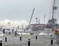 Der Hafen war mit am stärksten betroffen