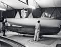 The first of 4,500 - the beginning of an era: here the demoulding of the first fuselage in 1965