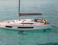 Striking. The large, bevelled hull windows have become a hallmark of Dufour.
