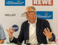 The sporting organisation manager Dirk Ramhorst at a press conference for Kiel Week.