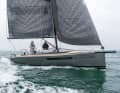 The hull is based on the Domani 30 and has been extended aft, the cabin has been shortened