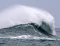 Every surfer's dream: a big wave at Praia do Norte Nazare Portugal
