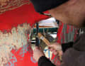 What cannot be removed with a pressure washer can be removed with a metal brush or spatula. This works quite quickly