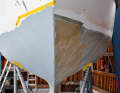 3. half and half: This ship was additionally reinforced in the bow area with an aramid mat (yellow)