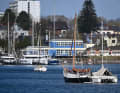 Boats are moored in Plüschow harbour all year round.