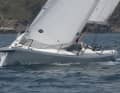 The continuous phase at the transition from the hull to the deck characterises Comuzzi's design.