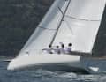 The almost ten metre long hull of the C-32 remains very slim with a trailerable width of just 2.50. The aspect ratio is well above average at 3.9.