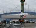 The keel can be extended almost completely. This makes transport on the trailer easier