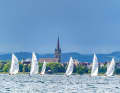 The regatta took place against a typical Lake Constance backdrop.