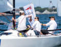 The focused MSC crew on their way to victory in the event.