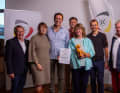L'equipaggio della “Oeding” (da sinistra a destra): Claudia Zyzik, Tilo Kracke, Franz Vogt, Barbara Idel, Bernhard Stingl.