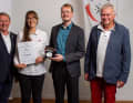 Anita Opaczyk e Thomas Riedmann hanno ritirato il premio a nome dell'equipaggio della “Walross 4”.