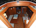 The interior was completely rebuilt in mahogany
