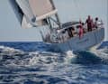Marching. The hull lines are drawn in aft, but at the front the underwater hull has a comparatively deep, rather V-shaped frame, which guarantees pleasant behaviour in rough seas