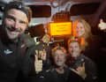 Here Boris and his team celebrate their 24-hour world record