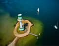 The Friedrichsort lighthouse in the Kiel Fjord. The area of the German coast is also part of the potential backdrop ...