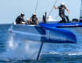Erik Kosegarten-Heil and the Germany SailGP Team at the Sassnitz debut.