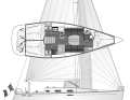 First 36.7: nave maneggevole con molto spazio sottocoperta in due o tre cabine. Spesso con una storia di regate | Disegno: A. Hoppenhaus