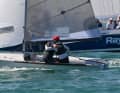 World Champion! A happy moment off Hayling Island.